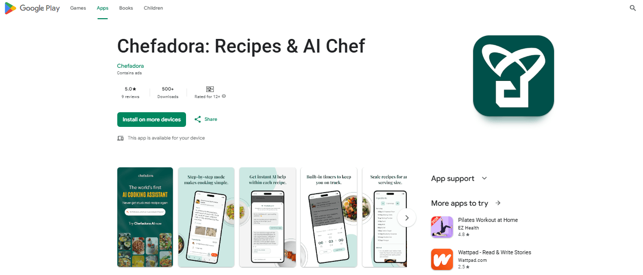 Chefadora Mobile App