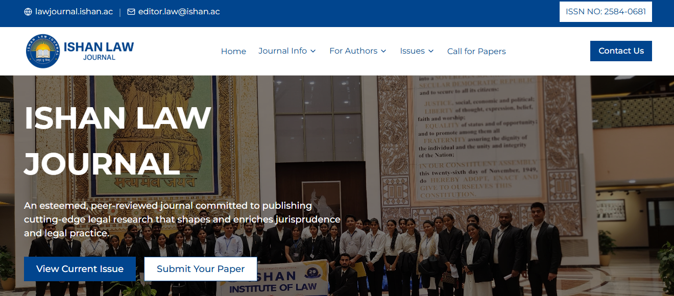 Ishan Law Journal